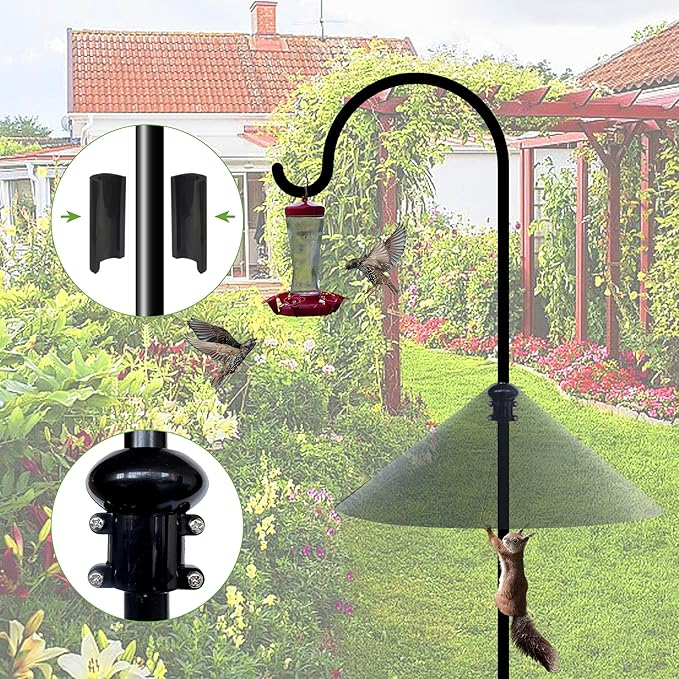 Squirrel Baffle 19 Inch for Bird Feeder Pole, Guaranteed Squirrel Proof, Weather-Resistant & Easy Install