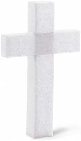 FloraCraft CraftFōM Unassembled Cross 2.1 Inch x 17.6 Inch x 28.6 Inch with 2.8 Inch Face White