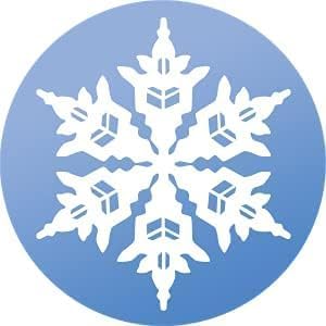 WindowAlert Snowflake Anti-Collision Decal 4 Pack - UV-Reflective Window Decal to Protect Wild Birds from Glass Collisions - Made in The USA