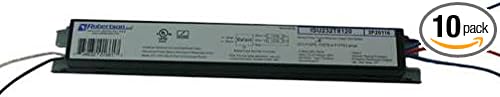 Robertson ISU232T8120 (2P20116) Electronic Fluorescent Ballast, for 1 or 2 T8 Fluorescent Lamps Between 17W-32W (F17T8 - F32T8) or 1 F40T8 Lamp, Instant Start, 120Vac Input, NPF, 60 Hz (Qty 10)