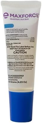 Maxforce Quantum Ant Bait 120 gram Tube | Ant Gel for Indoor and Outdoor Use | Ant Bait for Ant Colony Control | Effective Against Many Nuisance Ant Species