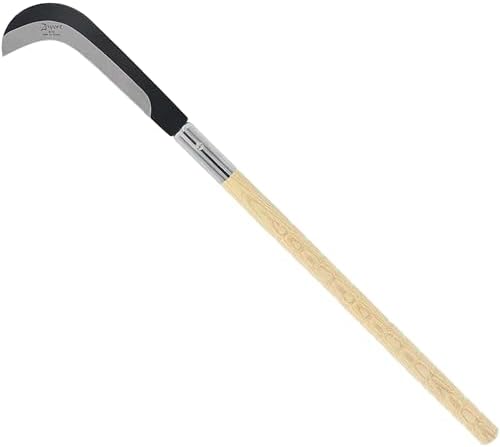 Zenport K318-12PK of Sickles, 30.5-inch (77.5cm) Length, Long Wood Handle, Curved Sickle Blade, 12-Pack
