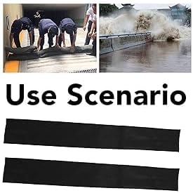 4 Pcs Water Activated Flood Barriers 60 x 6 Inch Flood Barriers for Home Sandless Sand Bags