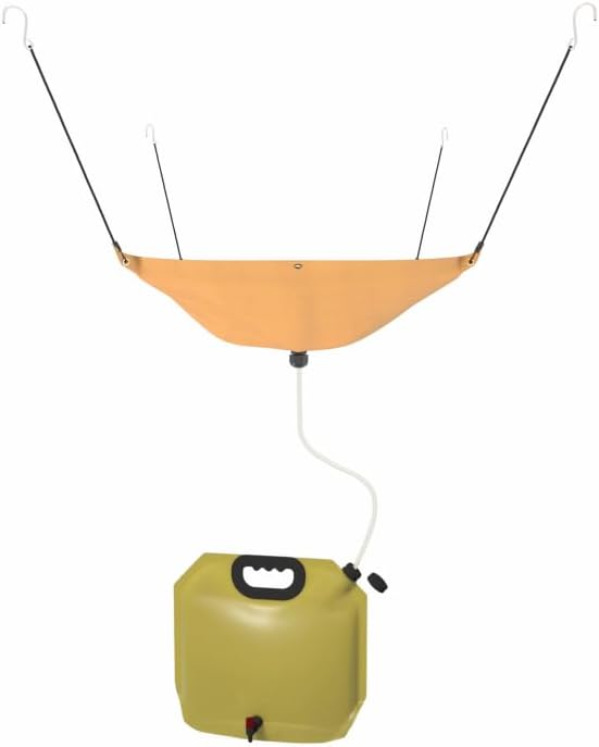 Tredre Hanging Rainwater Collection Kit: 5x5FT Waterproof Tarp & 2.2 Gal Foldable Water Tank | Portable Water Storage for Camping, Hiking, Emergency Survival | Garden, Off-Grid Use