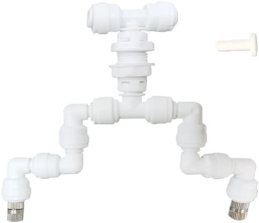 Adjustable Reptiles Fogger Mist Sprinkler For Rainforest Tank Aquarium Aquatic Pet With Slip Lock Nozzles(Type-B)
