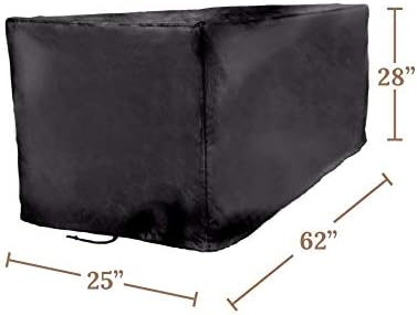 Sturdy Covers Deck Box Defender Cover - All-Season Outdoor Deck Box Cover (Black, Medium)