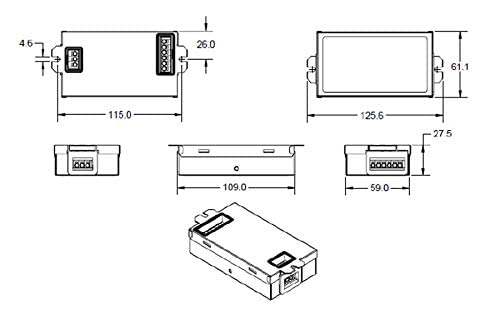 Osram 57351 Optotronic 40W 120/277V AC 50/60Hz Constant Current Dimmable Compact LED Driver OTi 40W/120-277/1A4 DIM-1