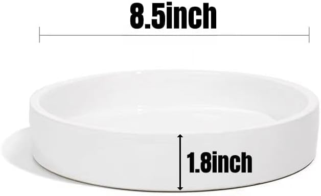 8.5inch Japanese Ceramic Ikebana Vase Kit with 2.4inch Metal Floral Frog Round Stems Holder, Japanese Flower Arranging Supplies Kenzan Flower Container (White)