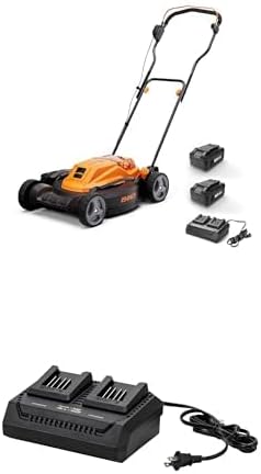 CLMF4819X 48V MAX* 19-inch Brushless Cordless Mower with 2X24V MAX* 4.0Ah Battery and a Dual Charger 6 Cutting Position + Dual Channel Battery Charger 24LFC15-ETL Suit for LawnMaster 24V / 48V
