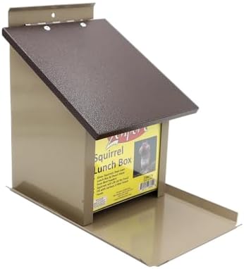 Zenport Z38079 Squirrel Lunch Box Hopper Squirrel Feeder - Helps Divert Squirrels Away from Dedicated Bird Feeders