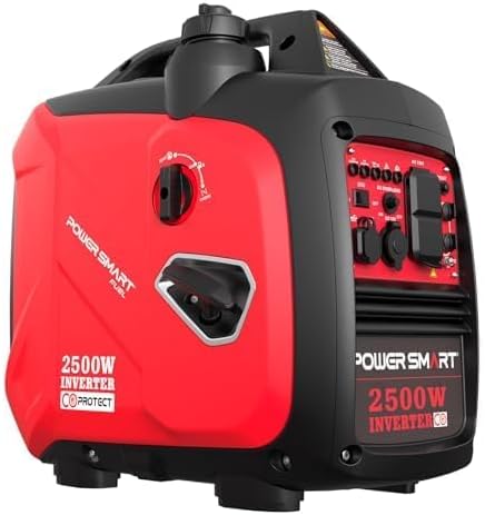 2500-Watt Gas Powered Portable Inverter Generator, CO Sensor, Super Quiet for Camping, Home Emergency Use, EPA Compliant 2026 Version