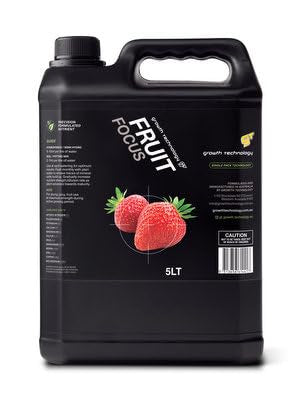 Growth Technology GT Fruit Focus – Liquid Plant Food for Citrus, Berries, Grapes, Strawberries, Watermelons & Other Fruit Trees and Vines – Ideal for Outdoor & Container Gardens – 5 Liters