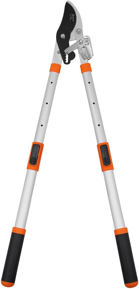 Zenport LRT10 Telescopic Ratchet Bypass Lopper, 23.5-Inch to 35.8-Inch