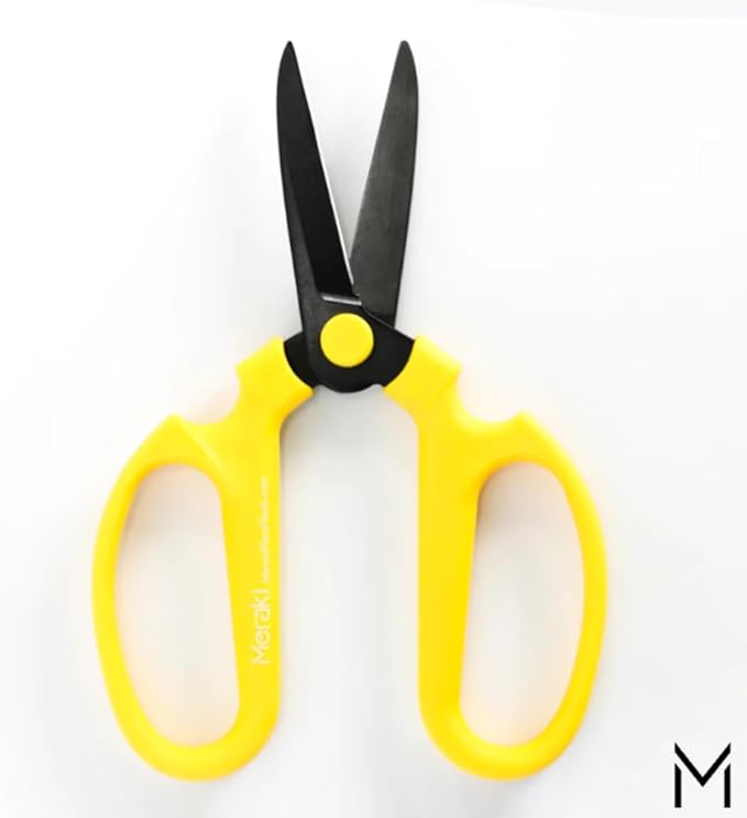 Garden Pruning Shears Scissors Carbon Steel Blades 7.6 Inch Craspedia - Yellow