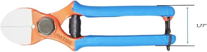 Professional (NO HOBBYIST) Heavy Duty Forged Double Cut Blades Shears #133/20 Flat Back Double Blade for Grafting and Pruning for scions