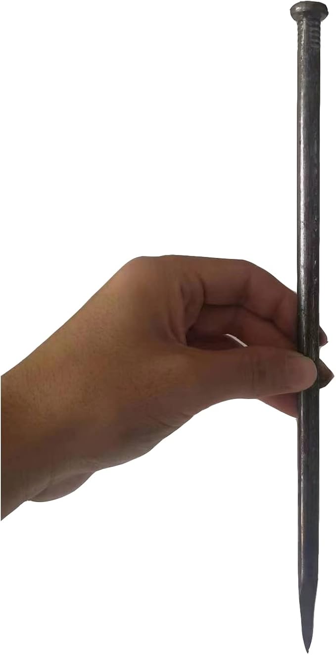 Metal Landscape Stakes,12Inch 15Pcs Landscape Edging Anchoring Spikes for Tent Spikes,Paver Edging,Artificial Turf Stakes,Tent and More (15)