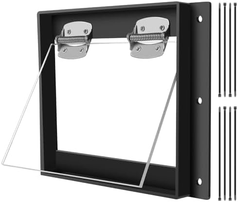 GROWLING Raccoon One Way Door – Large Size, Humane, Contactless Animal Excluder Trap – Raccoon One Way Eviction Door, Easy to Install & Weather-Resistant, Ideal for Squirrels, Skunks, Possums
