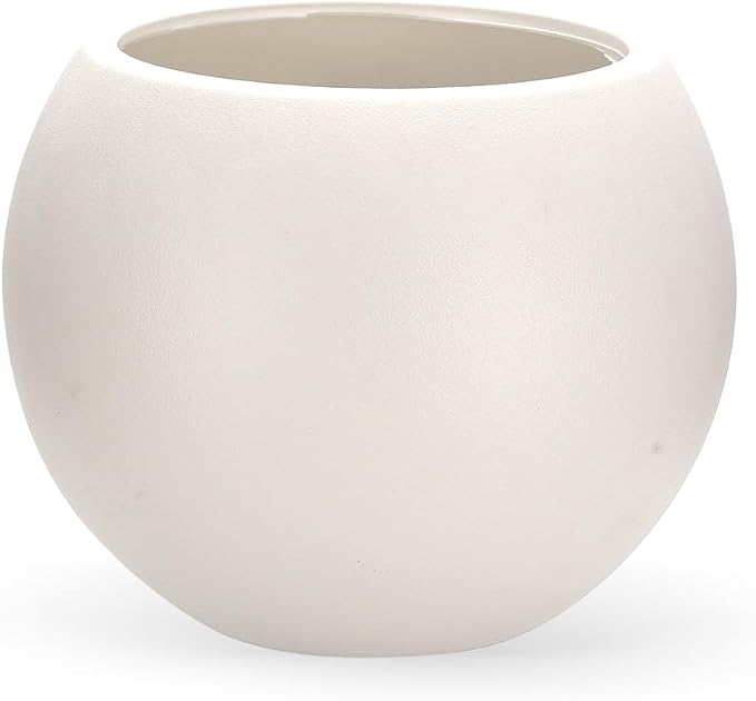 Large Round Planter,Planters for Indoor Plants & Outdoor,Durable Plastic Material Sphere Planter with Drainage Hole & Rubber Plug Weather Resistant,Plant Pot