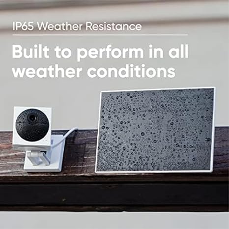 Solar Panel for WYZE Camera, Works with Wyze Battery Cam Pro/Cam Outdoor v1/v2, Continuous Power with 2.5W 5V Charging, Weather Resistant, Easy Install - 1 Pack
