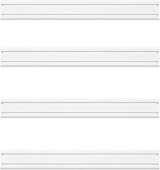 Slat Wall Paneling Garage Tool Organizer Wall Mount 48"L x6"H, 4 Pack, White Slatwall Panels Garage Wall Organizer Heavy Duty, Easy Installation, Garage Storage and Organization Max Load 1300 LB