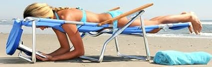Ostrich the Original 3N1 Lightweight Beach Reclining Lounge Chair with Footrest, Outdoor Furniture for Patio, Balcony, Backyard, or Porch, Pink