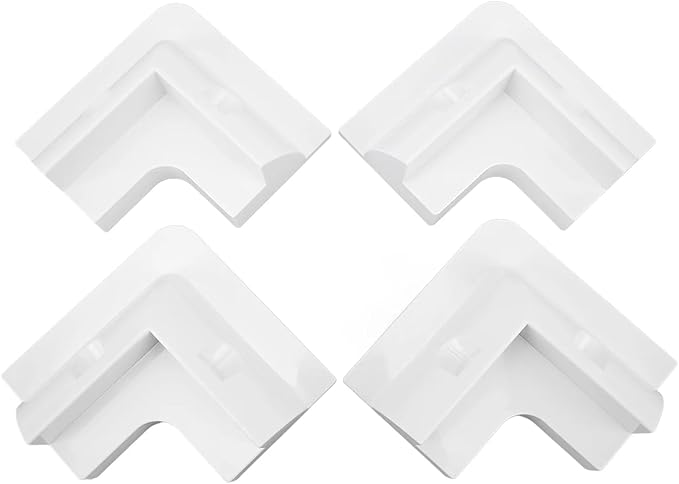 Spartan Power ABS Drill Free Solar Panel Mount 4 Piece (White) Great for RV's, Vans, Trailers, Buses, Skoolies, Boats