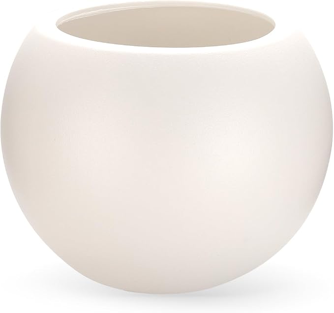 Large Round Planter,Planters for Indoor Plants & Outdoor,Durable Plastic Material Sphere Planter with Drainage Hole & Rubber Plug Weather Resistant,Plant Pot