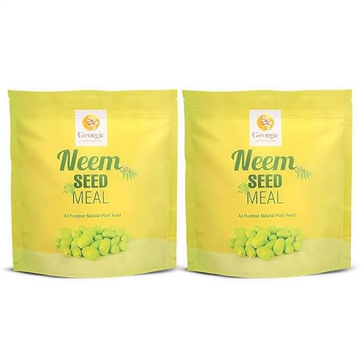 Premium Neem Seed Meal - All Natural Fertilizer for Gardening and Soil Amendment - Protect Your Garden with Organic Neem Cake Fertilizer (Pack of 2)