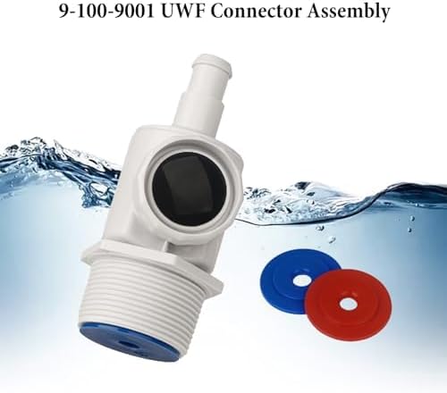 9-100-9001 Pool Cleaner UWF Connector Assembly Compatible with Polaris Zodiac 380, 280, 180, Universal Wall Fitting UWF Connector Assembly-2 Set