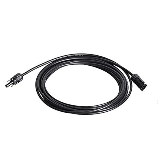Renogy 20Ft 12AWG Solar Extension Cable with Male and Female Connectors 20FT-12AWG, 1 Piece, Black