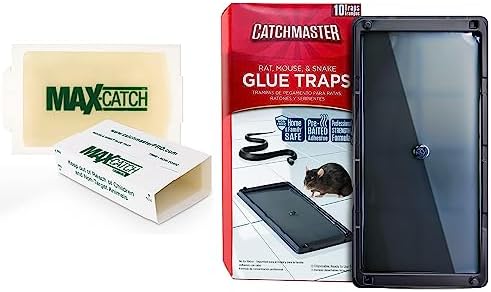 Catchmaster Mouse & Pest Glue Board Bundle, 36 Glue Boards & 6 Pack Large Glue Traps, Rat & Mouse Traps Indoor for Home