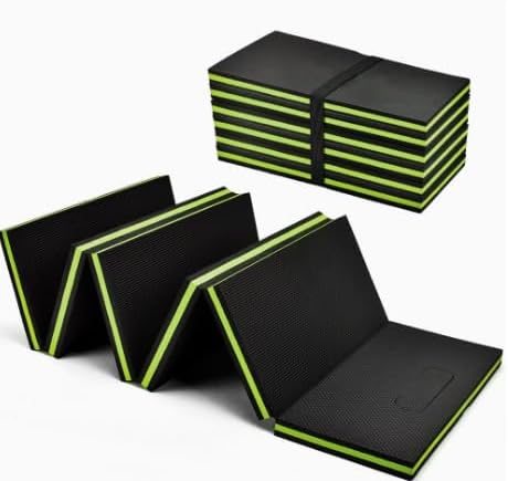 Foldable EVA Mechanic Mat, Extra Thick Kneeling Pad, Waterproof Portable Utility Mat for Garage, Gardening, Workshop Repairing, Yoga Fitness, 45.7 x 15.7 x 1.0 in