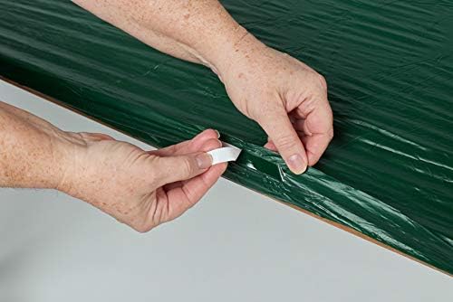 Kwik-Covers 6' Rectangle Plastic Table Covers 30" x 72", Bundle of 5 (Celebration)