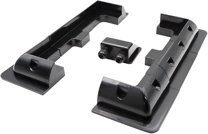 Solar Panel Mounting Brackets ABS Corner Bracket Kit 7PCS, Drill-Free Widely Used on Roofs of RV, Caravans, Vehicles, Camper Vans, Sheds, Garages, Deck of Boats, Black