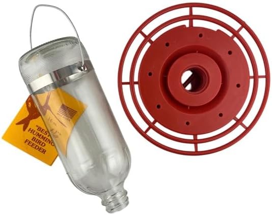 Best-1 16oz. Hummingbird Feeder | Attractive Design | Durable Construction | Easy Refill and Cleaning | Great Gift for Bird Lover | 16 oz Capacity |