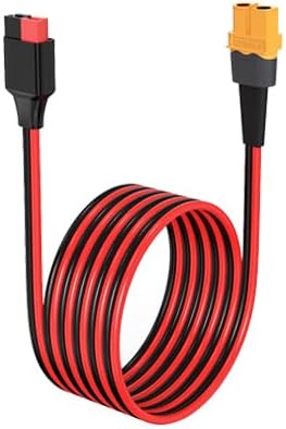 ELFCULB XT60 to Anderson Adapter, 12AWG XT60 Female to Anderson Connector Cable for Portable Power Station UAV RC Battery (10FT)
