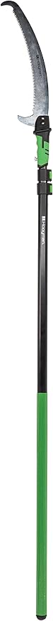 Hooyman Extendable Tree Saw with Compact Design, Detachable Handsaw and Telescoping Pole, No-Slip H-Grip, Impulse Hardened Teeth, and Wrist Lanyard for Tree Trimming, Hunting, Camping, and Outdoors