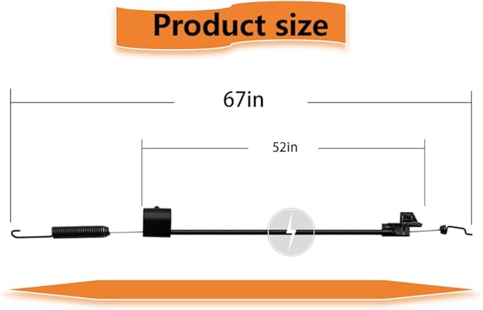 586638001 583542901 Transmission Drive Cable for Husqvarna Craftsman Walk Behind Lawn Mower 9174787A,9179995A,9179995B