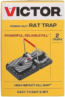 Victor M144-2B Instant Power-Kill Easy Set Reusable Rat Trap - 2 Traps (Pack of 6)