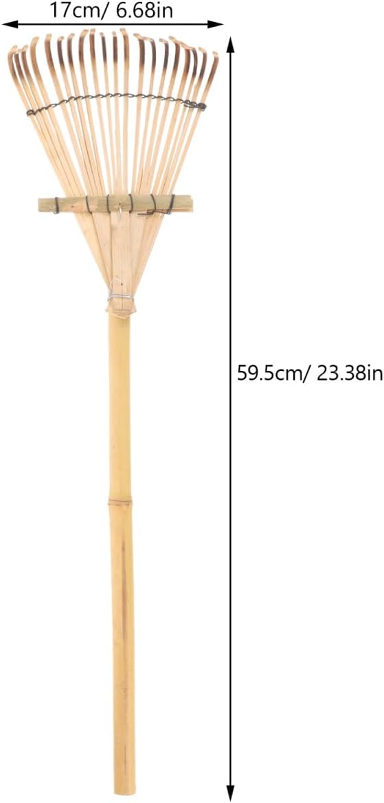 Hand Tools Hand Tools Japanese Tools Mini Tools Wooden Hand Cultivator Rakes for Lawns Mini Rake Bamboo Rake Props Farm Tools Manual Shrub Garden Cultivator Mini Tools