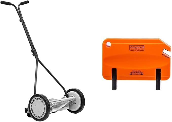 Great States 415-16 16-Inch Reel Mower and American Lawn Mower SK-2 Reel Lawn Mower Sharpener Bundle