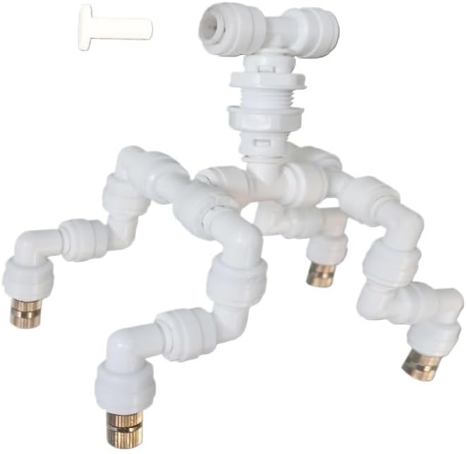 Adjustable Reptiles Fogger Mist Sprinkler For Rainforest Tank Aquarium Aquatic Pet With Slip Lock Nozzles(Type-C)