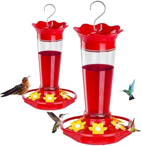 FEED GARDEN Glass + Plastic Hummingbird Feeders Bundle