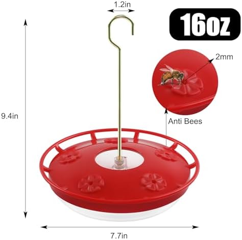Glass Hummingbird Feeder& Plastic Disc Hummingbird Feeders