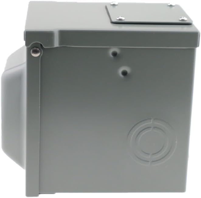 30 Amp 125 Volt RV Power Outlet Box, Enclosed Lockable Weatherproof NEMA TT-30R Outdoor Electrical Receptacle Panel for RV Camper Travel Trailer Motorhome Electric Car Generator