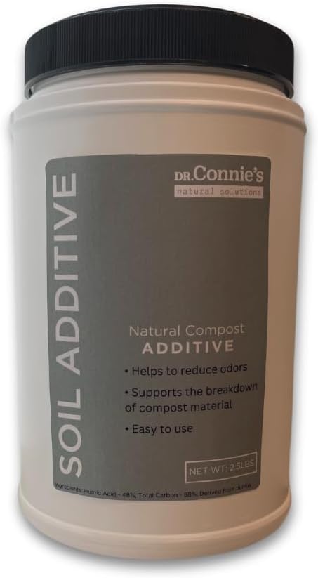 Dr. Connie's Compost+ Starter Kit | Natural Compost Starter & Accelerator | Includes Soil Additive & Composting Guide | All-Natural, Odor Control for Indoor & Outdoor Bins, Tumblers, and Piles