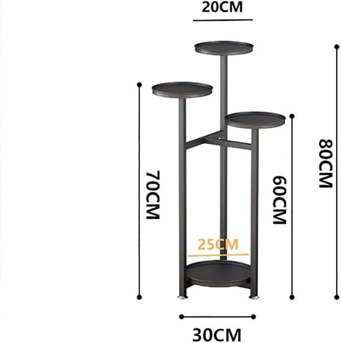 Takywep Corner Plant Shelving Multi-Layer Heavy Duty Metal Flower Pot Stand for Patio Garden Balcony Living Room Bedroom