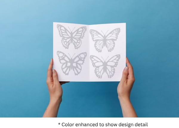 WindowAlert Butterfly Anti-Collision Decal 12 Pack - UV-Reflective Window Decal to Protect Wild Birds from Glass Collisions - Made in The USA