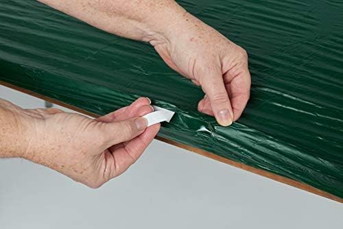 Kwik-Covers 6' Rectangle Plastic Table Covers 30" x 72", Bundle of 5 (Patriotic)