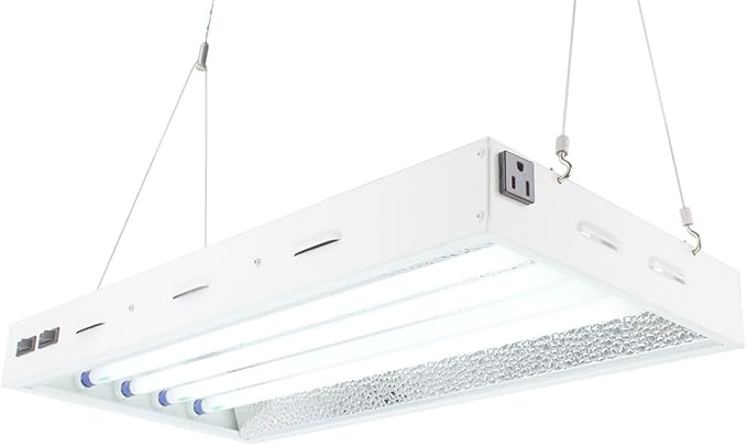 2Ft 4Lite T5 Grow Lights Panel, 6500K Full Sun Light, 10000 Lumen